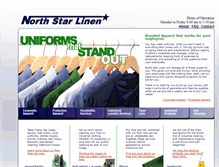Tablet Screenshot of northstarlinen.com